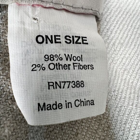 J. Crew Lambswool Plaid Scarf Preppy Beige Tan Silver Fall Winter Fringe 76"x20" - Picture 8 of 13